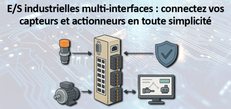 E/S industrielles multi-interfaces : connectez vos capteurs et actionneurs en toute simplicité